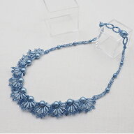 【スーパーSALE期間中全品P10倍 6/11 01:59迄】KN-003 (すくも藍キット)ネムの花ネックレス 【トーホービ…
