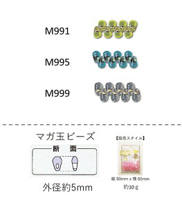 �}�K�ʃr�[�Y(5mm)�@NO.M991�`M999 �o���p�b�N 5mm 10g�@(NO.M991 M995 M999)�@�y�g�[�z�[�r�[�Y�����F�t�@�N�g���[�����z (TOHO �O���X�r�[�Y �p�[�c �A�N�Z�T���[) �r�[�Y�h�J �ޗ� ���̊� �Ȑ� �f�U�C