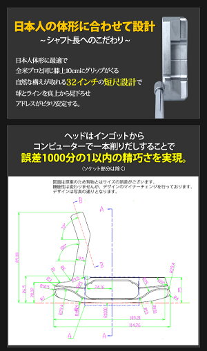 スピンコントロール軟鉄鍛造パター【ピンタイプ】ALLCNC加工SCパター注文殺到のため予約注文2ヶ月待ち【ゴルフクラブ姫路ウェッジ専門店】