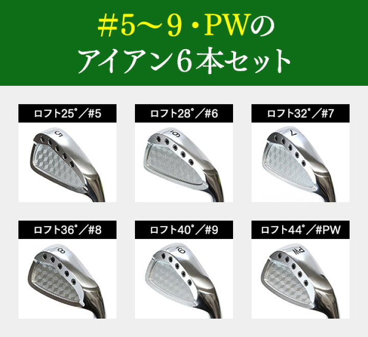 楽天市場】アイアンセット CNC 軟鉄鍛造 キャビティバック 6本セット 3 