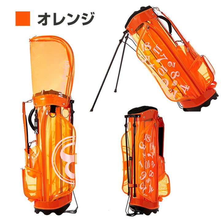 楽天市場】キャディバッグ 9インチ クリア フランク三浦 スケルトン 
