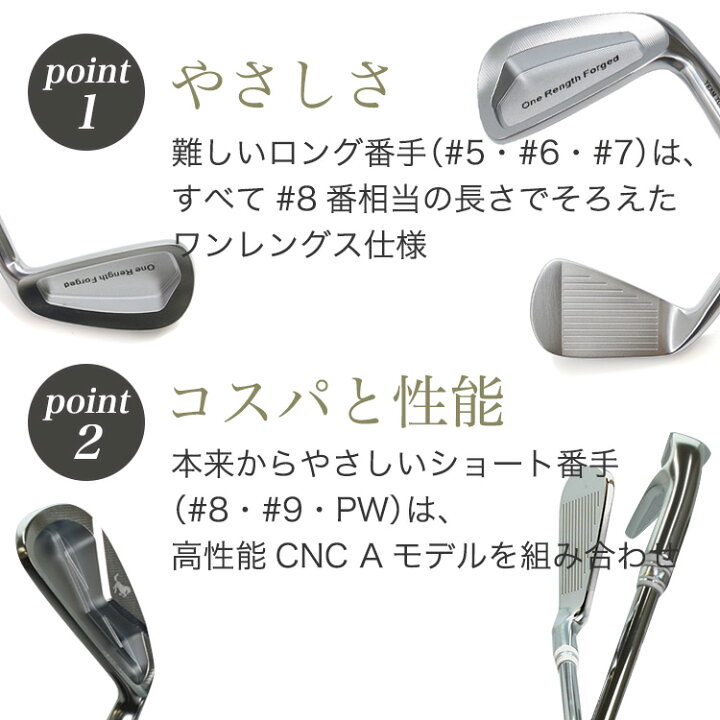 楽天市場】東邦ゴルフ ハイブリッド ワンレングスアイアン 6本セット 