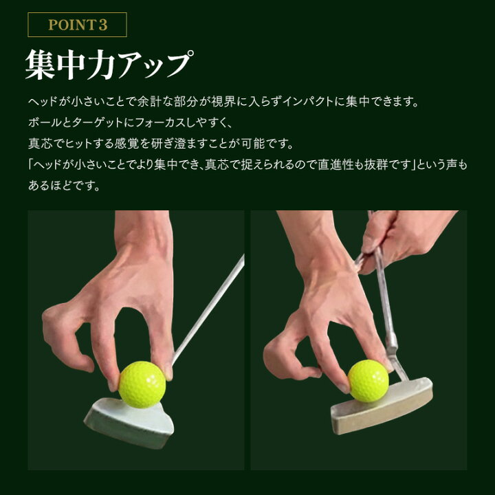 楽天市場】匠ミニパター ゴルフ パター 軟鉄鍛造 スピンコントロール 