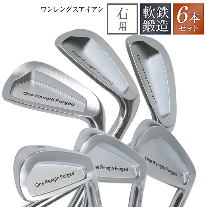 楽天市場】6本セット 単品 ワンレングス 軟鉄鍛造 アイアン 6本セット 
