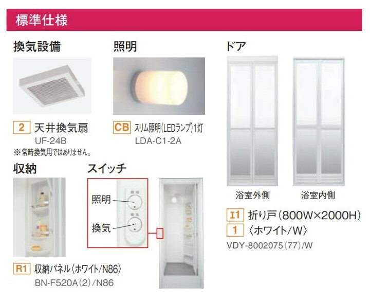 楽天市場】【受注制限、納期未定】リクシル シャワーユニット0808 標準 