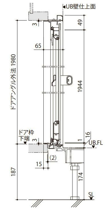 楽天市場】【受注制限、納期未定】リクシル シャワーユニット0812 標準 