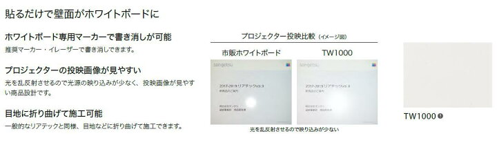 楽天市場 粘着剤化粧フィルム Whiteboard Sheetホワイトボードシート 幅122cm リアテック サンゲツカッティングシート 粘着シート 壁紙 クロス 東鵬 建材販売店