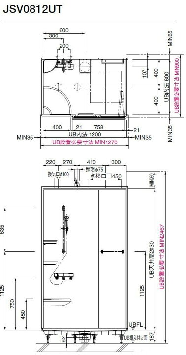 楽天市場】【メーカー受注停止の為、納期未定】TOTOシャワールーム 