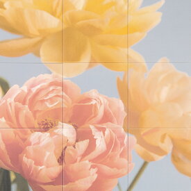 エコカラットプラス セルフ リクシル INAX　ECSF-9090S/120 Flower フラワー 9090セット 実寸法909×909×厚さ7.2mm タイル建材 吸放湿 ペット 脱臭 湿気 結露 調湿建材 室内 寝室 TV壁 テレビ壁 簡単DIY 施工説明書付き【1セット/ケース】