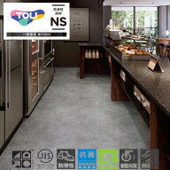 東リ 発泡複層ビニル床シート NSアクアトレッド モルタル NS4413-NS4415 1820mm（厚2mm）温浴施設や住宅…
