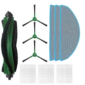ルンバ コンボ Essential robot /コンボ 2と互換性のある消耗品セット 交換用フィルター ブラシ iRobot 消耗品 ロボット掃除機 交換パーツキット 10点入り フィルター x3 エッジクリーニングブラシ x1シングルアクションブラシx3モップパッドx3交換備品