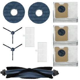 For Anker Eufy (ユーフィ) Robot Vacuum Omni C20 ロボット掃除機 交換パーツキット互換品 メインブラシ1枚 ・クロス2枚・フィルター2枚・サイドブラシ2枚・ダストバッグ3枚 汎用品 交換消耗品