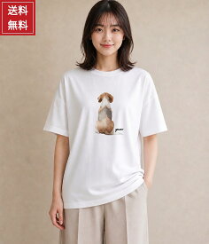 選べる11デザイン ビーグル ビーグル犬 犬 大きめプリント Tシャツ メンズ レディース ユニセックス 半袖 白 カラー6色 綿100% 国内プリント 送料無料