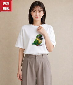 【選べる11デザイン｜半袖・長袖】セキセイインコ うさぎ 小動物 ペット 小動物 大きめプリント Tシャツ ロンT メンズ レディース 半袖カラー6色 長袖ホワイト 綿100% 国内プリント 送料無料