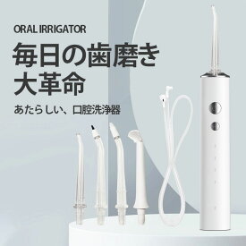 【メーカー希望小売価格14886円→4980円】ジェットウォッシャー 口腔洗浄器 歯間洗浄機 口内洗浄機 電動 充電式 オーラルケア 歯磨き コンパクト プレゼント