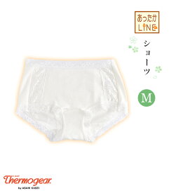 あったかLINE ショーツ ( 白 ) ( M ) 和装下着 和装ショーツ パンツ インナー 着物 白 レース あったか 冬 発熱 サーモギア 吸湿 調湿