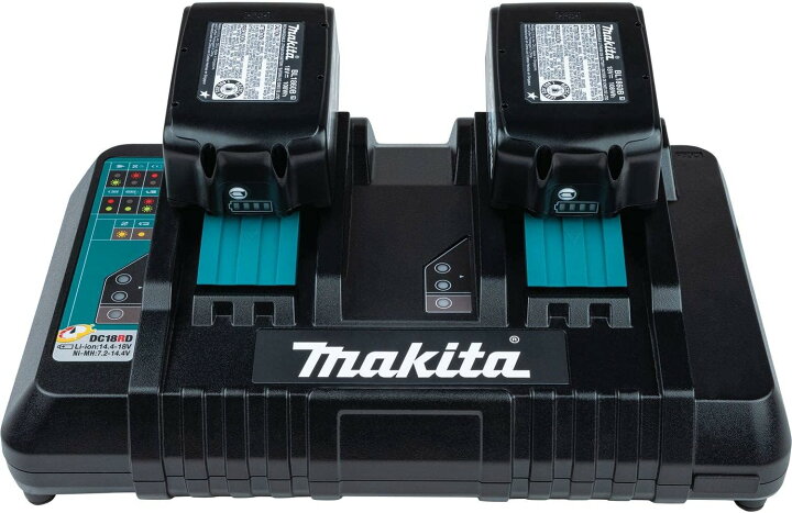楽天市場】マキタ 2口充電器DC18RD 18V/14.4V対応 6Ah×2本同時フル充電 