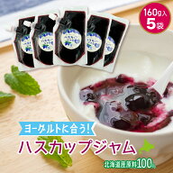 十勝ベリーファーム ハスカップジャム 160g(スタンドパック)×5袋 北海道 甜菜糖 無添加国産ジャム ヨー…