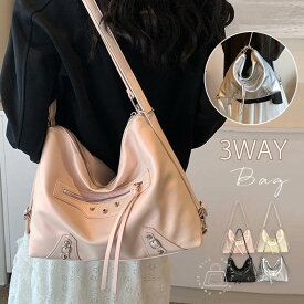 トートバッグ リュックサック レディース 3way バッグ ショルダーバッグ 2wayバッグ 大容量 リュック 肩掛け 斜めがけ フェイクレザー 無地 おしゃれ ファスナー付き カバン 通勤 通学 シンプル カジュアル 大人 可愛い 送料無料