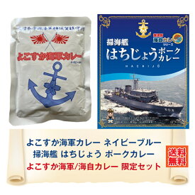 ＼10%ポイント還元！4/27 09:59まで／よこすか海軍/海自カレー限定セット ネイビーブルー＆はちじょう カレー レトルト 詰め合わせ ご当地 セット 横須賀 呉 佐世保 海軍 海軍カレー 海自カレー 海上自衛隊 ネコポス おいしい 防災 非常食 有名 人気