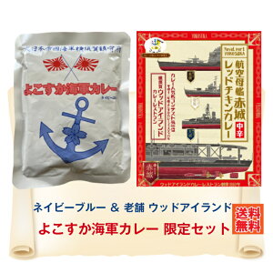 \10%ポイント還元 10/29 10:00- 11/2 09:59/G よこすか海軍カレー ネイビーブルー&老舗 ウッドアイランド 限定セット カレー レトルト 海軍カレー ネイビーブルー ウッドアイランド チキンカレー