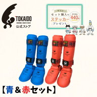 ［東海堂］440円相当プレゼント付！【セット販売】コンビネーションキック赤・青（JKF・学連・WKF）　空…