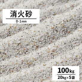 ＼マラソン中ポイント2倍／消火砂 0-1mm 100kg (20kg×5袋) | 砂 けい砂 乾燥砂 鎮火用 鋳物 鋳型 火災 防災 天ぷら油火災