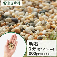 明石 2分 (約5-10mm) 900g【1000円クーポン付/ゆうパケット:代引,日時指定不可】| 庭 砂利 おしゃれ 石 …