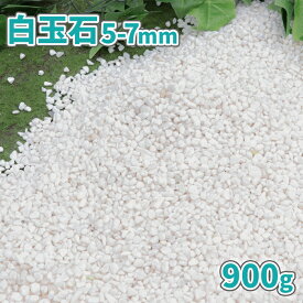 ＼30日限定!ポイント2倍／白玉石 5-7mm 900g【ゆうパケット:代引,日時指定不可】| 庭 砂利 おしゃれ 白 小粒 ホワイト 石 種類 玉石 玉砂利 diy ガーデニング 敷石 ガーデン 敷砂利 化粧砂利 化粧石 園芸 ベランダ テラス 鉢 化粧砂利 マルチング 花壇