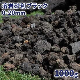 溶岩砂利 ブラック 0-20mm 1000g【1000円クーポン付】| 庭 砂利 おしゃれ 石 溶岩石 diy アクアリウム 水槽 ガーデニング 園芸 熔岩 火山 岩 敷き砂利 ロックガーデン 花壇 熱帯魚 魚 底砂利 テラリウム 苔リウム 黒 グレー