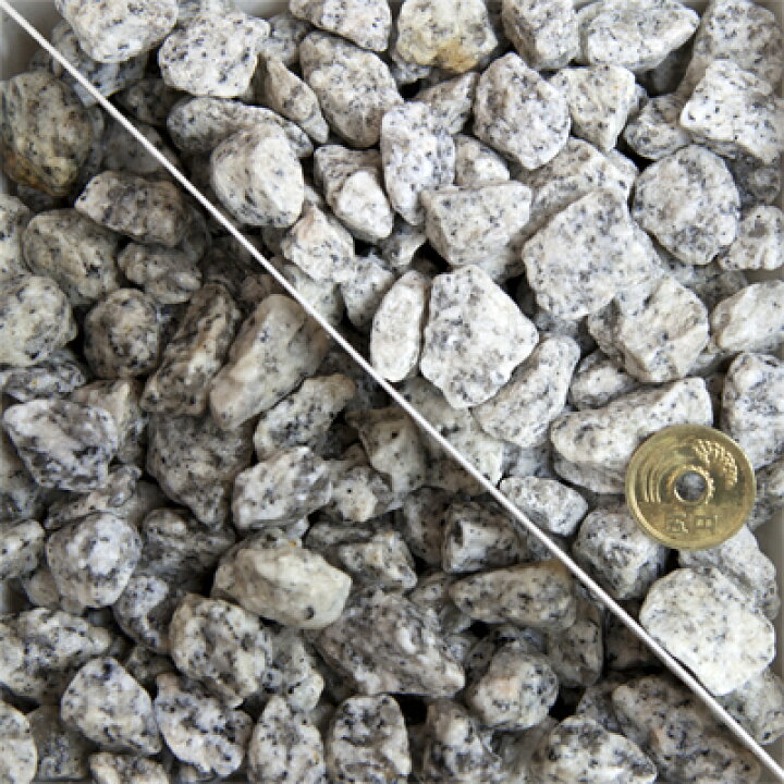 楽天市場 送料無料 白川みかげ砂利 5分 0kg kg 10袋 約14 21mm 東海砂利 楽天市場店