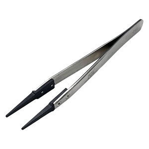 先端カーボンピンセット 2種 ラウンド 先細 DE-441-ESD 腕時計 修理 オーバーホール メンテナンス