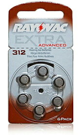 RAYOVAC レイオバック 補聴器用電池 6粒入 13 312 空気電池 空気亜鉛電池 ボタン電池 補聴器 米国レイオバック社製