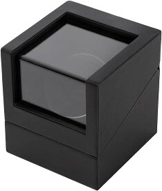 【楽天1位】ウォッチワインディングマシーン 1本巻 合皮 ブラック グリーン マブチモーター搭載 12時センターストップ 静音 IG-ZERO 104B-1S 104B-16 1年保証 腕時計巻上 スタイリッシュ ラッピング対象商品 ギフト プレゼント