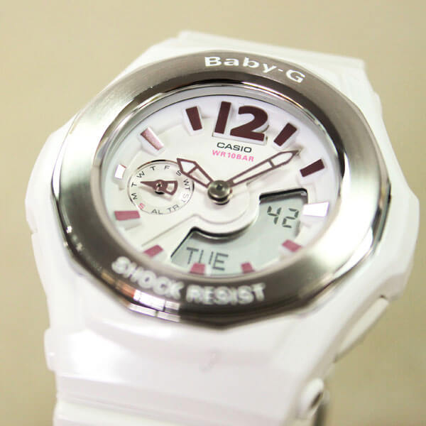CASIO カシオ Baby-G ベビーG レディース 腕時計 時計 ウォッチ カジュアル BGA-142-7B 白 ホワイト 海外モデル  誕生日プレゼント ギフト ブランド | ブランド腕時計通販の加藤時計店