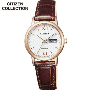 �y�����񂹁zCITIZEN COLLECTION �V�`�Y���R���N�V���� EW3252-07A �������K�i ���f�B�[�X �r���v �E�H�b�` �v ���U�[ �o���h �G�R�h���C�u �\�[���[ �A�i���O �u���E�� �z���C�g �S�[���h �a����