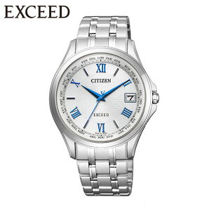 【お取り寄せ】シチズン エクシード エコドライブ 電波 ソーラー電波時計 CB1080-52B CITIZEN citizen eco-drive EXCEED ユーロス 国内正規品 腕時計 ソーラー メンズ 腕時計 チタン シルバー ブルー 時計