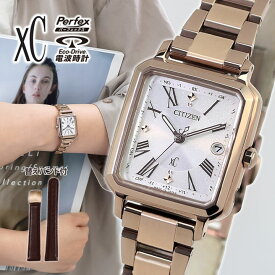 シチズン クロスシー hikari collection ヒカリコレクション エコドライブ電波 ソーラー電波 アナログ チタン メタル 軽量 ピンクゴールド 白 ホワイト 国内正規品 レディース CITIZEN xC ES9506-62A 腕時計 時計