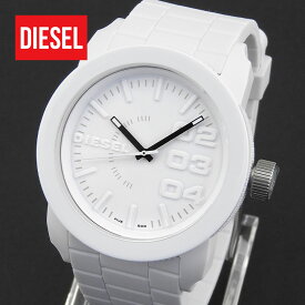 DIESEL ディーゼル 時計 アナログ DZ1436 ホワイト 白 ラバーベルト メンズ 腕時計 ファッショナブル カジュアル おしゃれ アナログ 海外モデル 誕生日プレゼント 男性 彼氏 旦那 夫 友達 ギフト ブランド