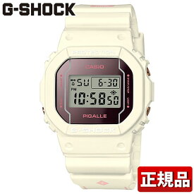 CASIO カシオ G-SHOCK Gショック ジーショック DW-5600PGW-7JR PIGALLE ピガール タイアップモデル メンズ レディース 腕時計 男女兼用 ユニセックス ウレタン クオーツ デジタル 白 ホワイト 四角 国内正規品 誕生日プレゼント 男性 ギフト ブランド