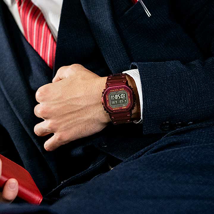 楽天市場】CASIO Gショック GMW-B5000RD-4JF ソーラー 電波 カレンダー  