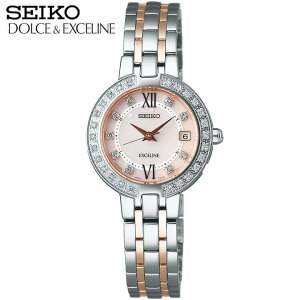 �y�����񂹁z�Z�C�R�[ �h���`�F & �G�N�Z���[�k SEIKO DOLCE & EXCELINE PRESTIGE LINE �v���X�e�[�W���C�� ���f�B�[�X �r���v ���v �_�C�� SWCW085 �\�[���[�d�g �V�i �E�H�b�` �������K�i �s���N�S�[