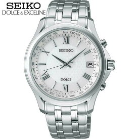 【お取り寄せ】SEIKO セイコー DOLCE & EXCELINE ドルチェ&エクセリーヌ SADZ201 メンズ 腕時計 チタン メタル 電波ソーラー アナログ 白 ホワイト 銀 シルバー 国内正規品 誕生日プレゼント 男性 彼氏 旦那 夫 友達 ギフト ブランド 誕生日プレゼント