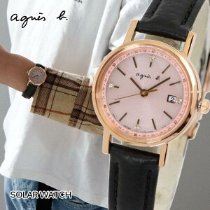 【お取り寄せ】SEIKO agnesb. セイコー アニエスベー ファム ソーラー シンプル&タイムレス レディース ウォッチ 時計 腕時計 時計 黒 ブラック ピンク おしゃれ FBSD935 中学生 高校生 誕生日プ