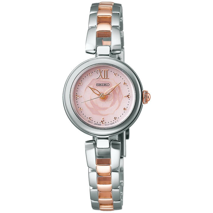 楽天市場 セイコー セイコーセレクション ソーラー 時計 腕時計 アナログ メタル Seiko Selection Swfa193 バラ 薔薇 ピンク ピンクゴールド シルバー レディース カジュアル おしゃれ かわいい 誕生日プレゼント 女性 彼女 娘 ギフト ブランド腕時計通販の加藤時計店