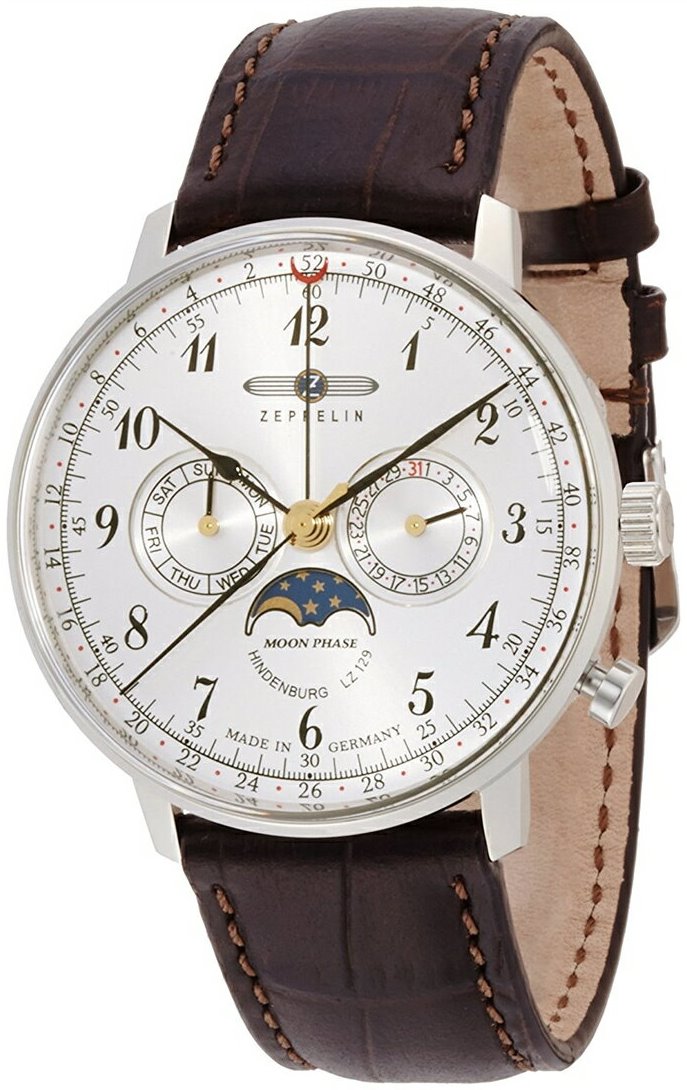 正規品 送料無料 クォーツ メンズ ムーンフェイズ  ツェッペリン ZEPPELIN 70361 LZ129 Hindenburg ヒンデンブルク 正規品 腕時計