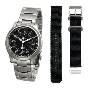 [10Nۏ] [Zbgi] [ZCR[C|[g] SEIKO import SNK809K1 ~^[ ubN ^xg   SEIKO5  SNK809K2p ubN iCxg  xgs2{ 3_Zbg