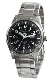 [10年保証] [訳あり品] [新品] SEIKO SNZG13K1 SEIKO 5 MILITARY セイコー ファイブ ミリタリー 100m防水 メタルベルト 自動巻き 100m防水 【逆輸入モデル】