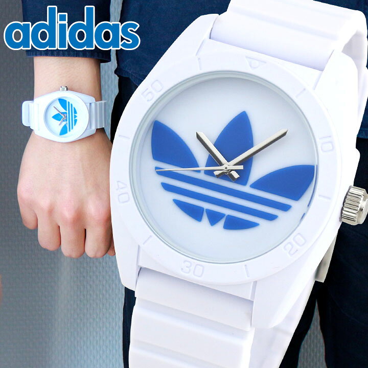 楽天市場 アディダス Adidas オリジナルス Originals サンティアゴ Santiago 白 青 メンズ レディース ホワイト ブルー トレフォイル ユニセックス 腕時計 新品 時計 海外モデル Adh2921 誕生日プレゼント 男性 女性 バレンタイン ギフト 加藤時計店 Gショック楽天市場店