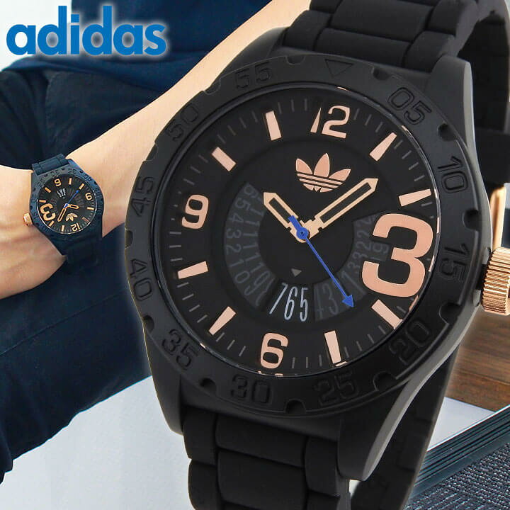 楽天市場 Adidas アディダス Originals オリジナルス Newburgh ニューバーグ メンズ 腕時計 ウォッチ 防水 カジュアル 黒 ブラック 金 ピンクゴールド ローズゴールド Adh30 誕生日プレゼント 男性 バレンタイン ギフト 加藤時計店 Gショック楽天市場店